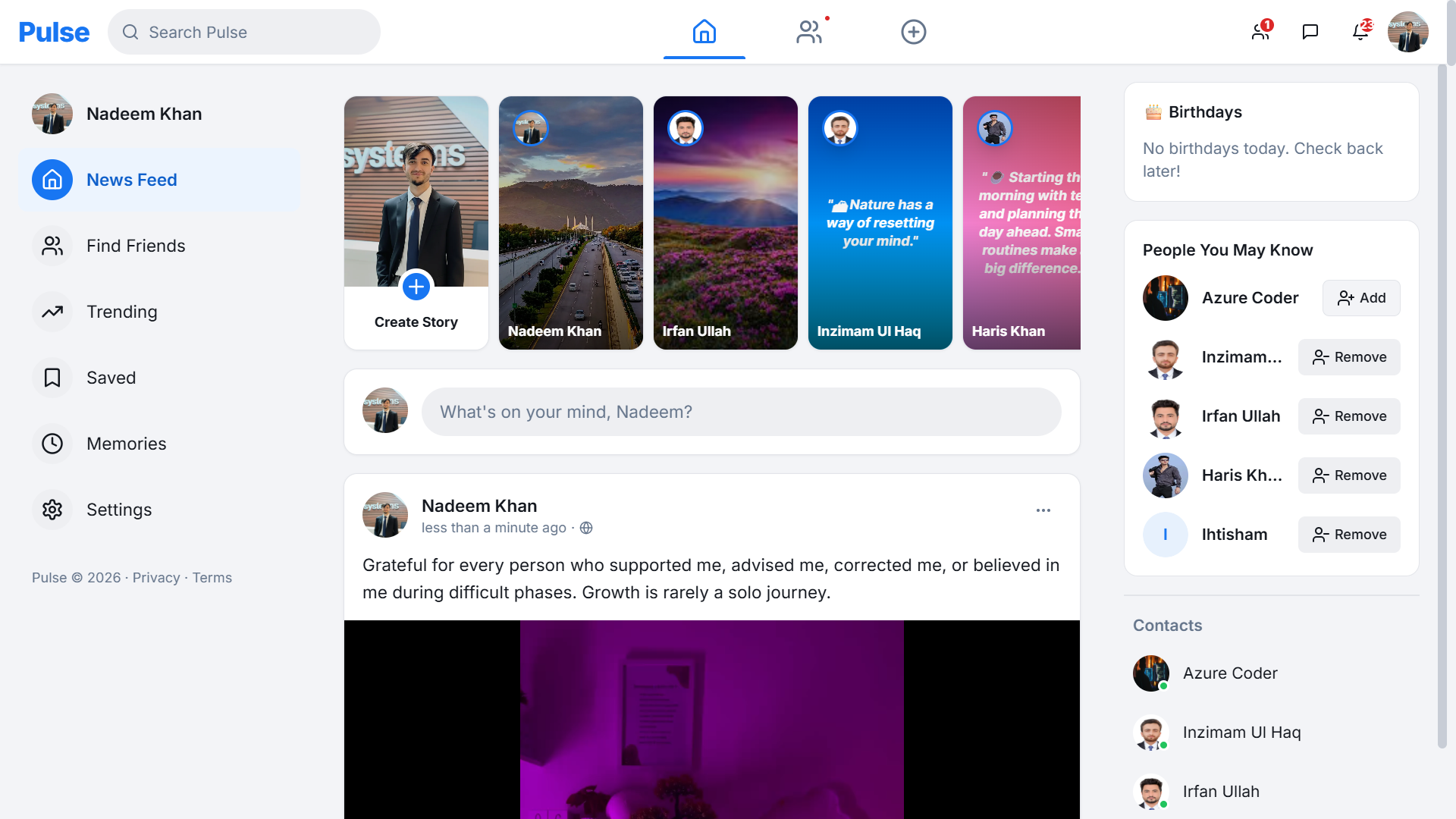 Pulse Social | Modern Social Media Platform