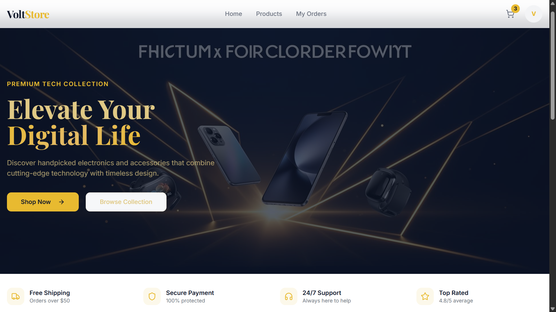 VoltStore | E-Commerce Platform | Client Side